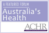 Australia's Health discussion forum